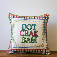 Welcome Piped Pillow