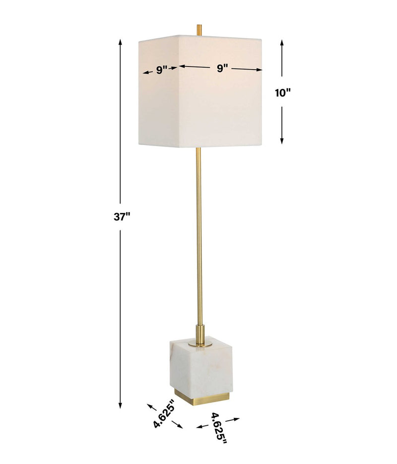 Escort Buffet Lamp, Brass