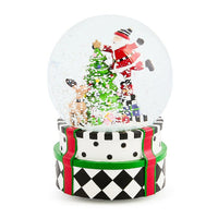 Candy Cottage Nutcracker Snow Globe