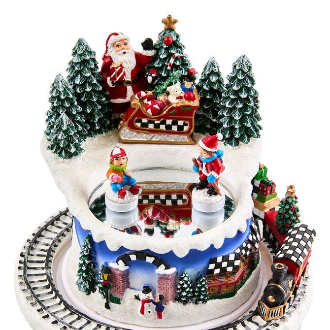 Musical Ice Skating Winter Scene