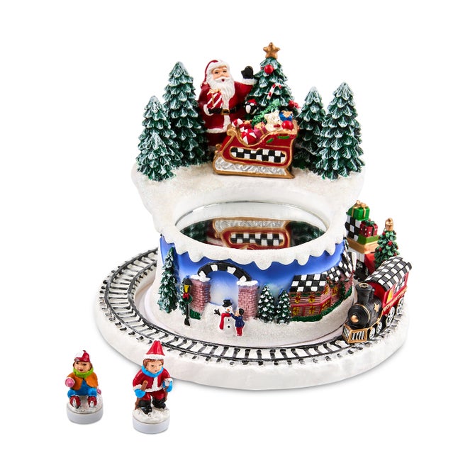 Musical Ice Skating Winter Scene