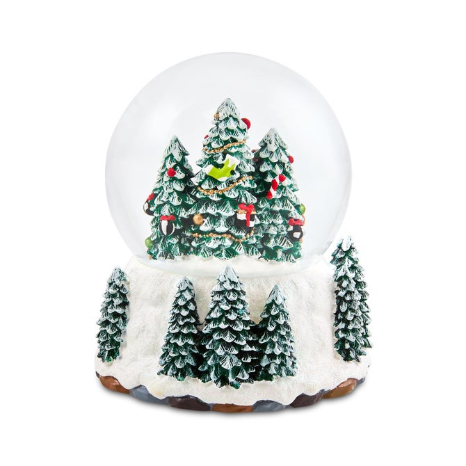 Holiday Forest Deer Snow Globe