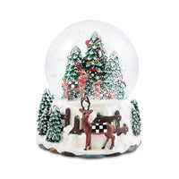 Holiday Forest Deer Snow Globe
