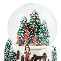 Holiday Forest Deer Snow Globe