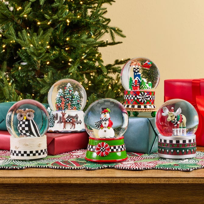 Tartan Village Snow Globe