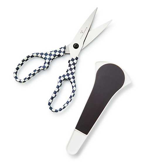 Black & White Check Kitchen Shear