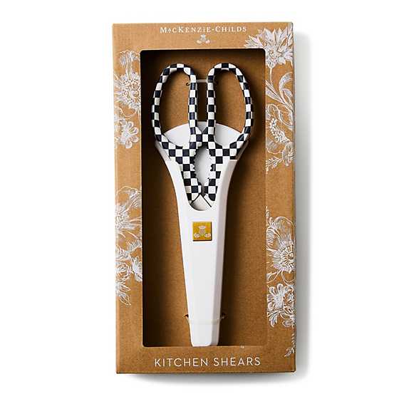 Black & White Check Kitchen Shear