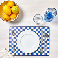 Royal Check Cork Back Placemats, Set of 4