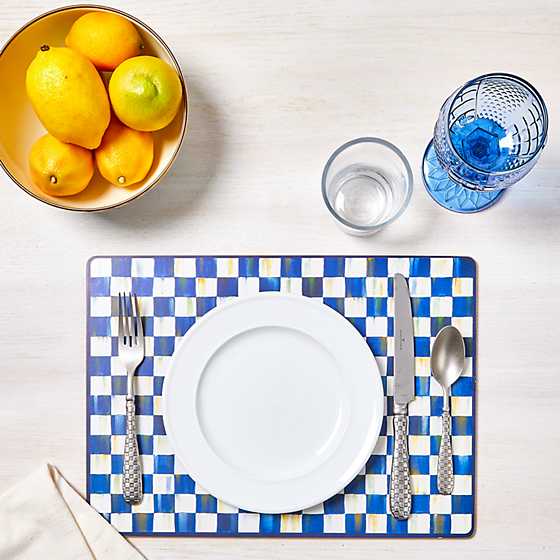 Royal Check Cork Back Placemats, Set of 4