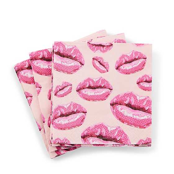 Kiss Me Cocktail Paper Napkins