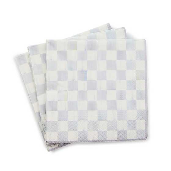 Sterling Check Luncheon Paper Napkins