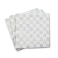 Sterling Check Luncheon Paper Napkins