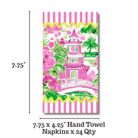 Chinoiserie Gingham Pink Napkins