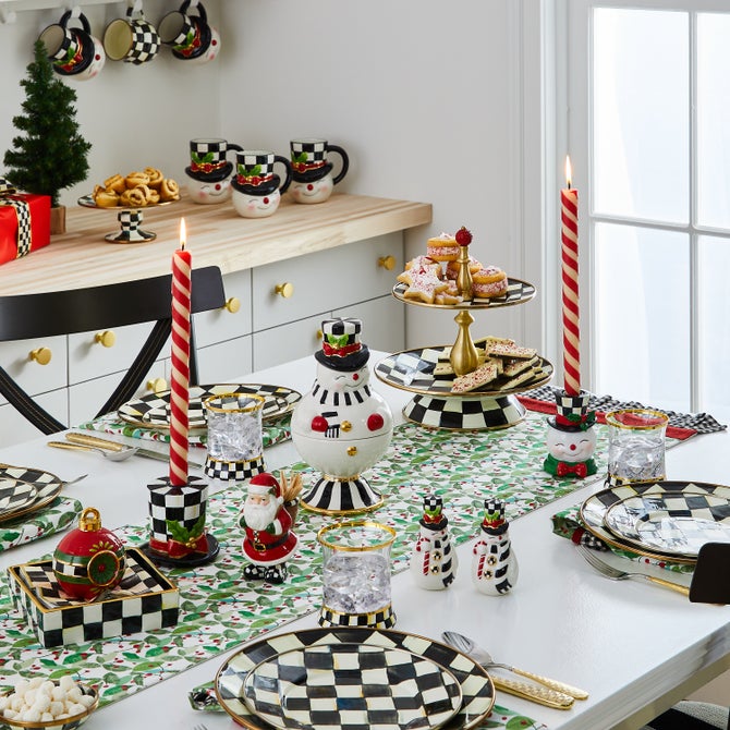 Candy Cane Dinner Candles, Set of 2