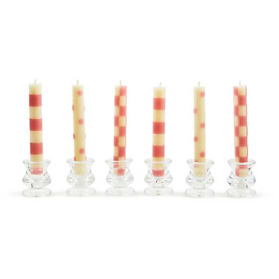 Pink Mini Dinner Candles, Set of 6