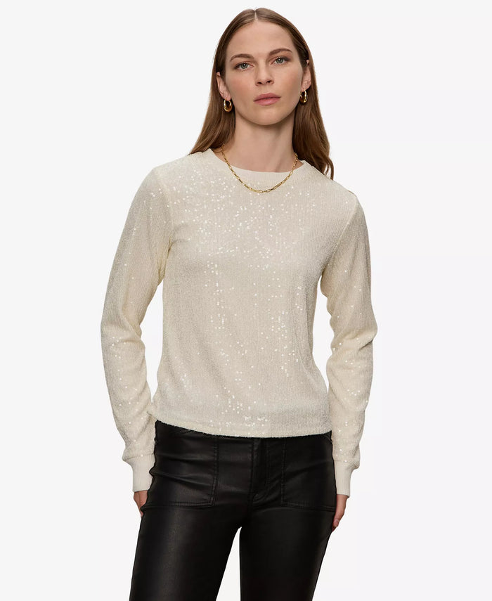 Women's Sparkle Together Sequin Top