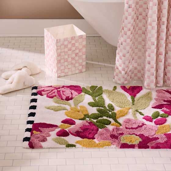 Spring Floral Bath Rug