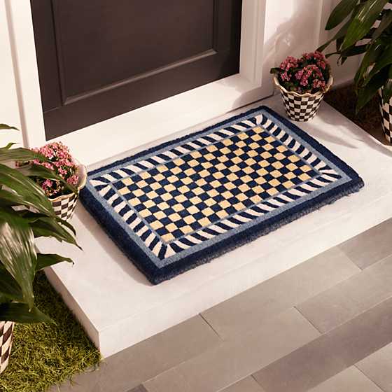 Royal Check Entrance Mat