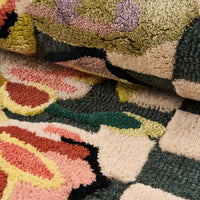 Ranunculus And Checks 2'3"x 3'9" Rug