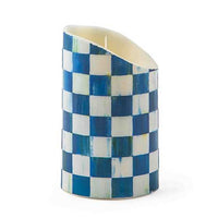 Royal Check Flicker 5" Pillar Candle