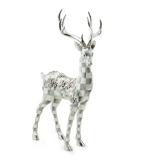 Sterling Check Standing Silver Garland Deer