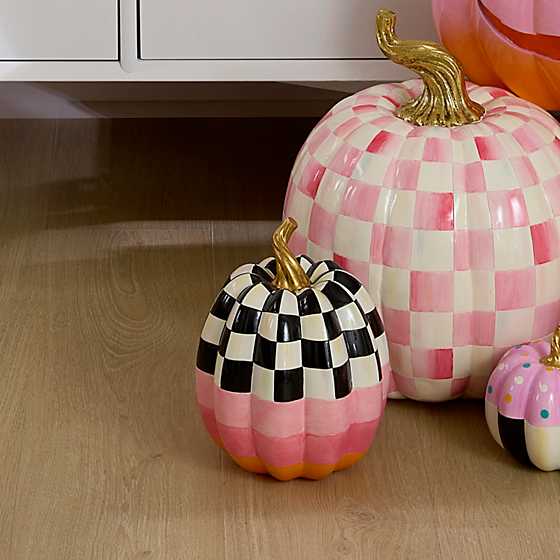 Cotton Candy Medium Check Pumpkin