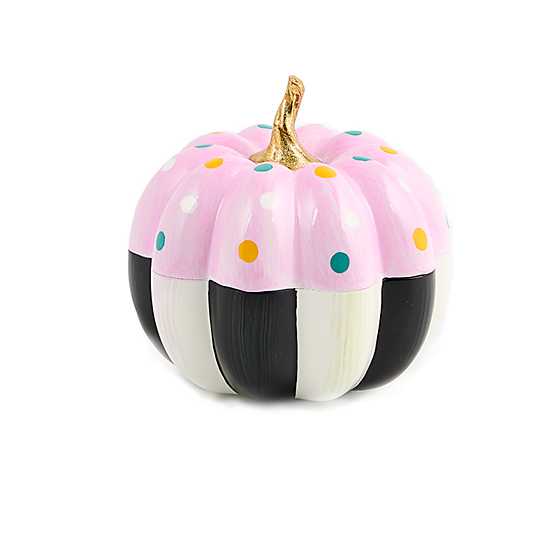 Cotton Candy Mini Dot Pumpkin