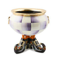 Halloween Fergal Violet Check Cauldron