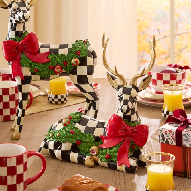 Holly Check Standing Deer