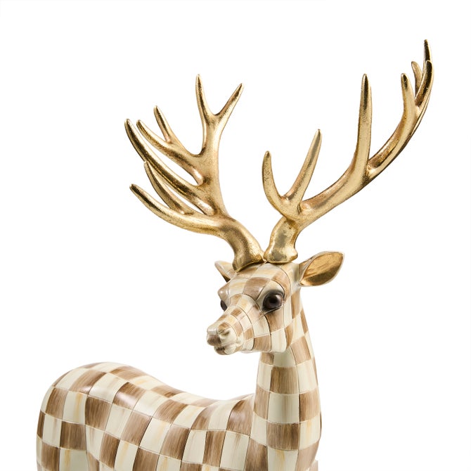 Mocha Check  Deer