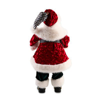 Animated Courtly Fabric Santa