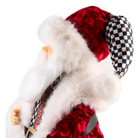Animated Courtly Fabric Santa