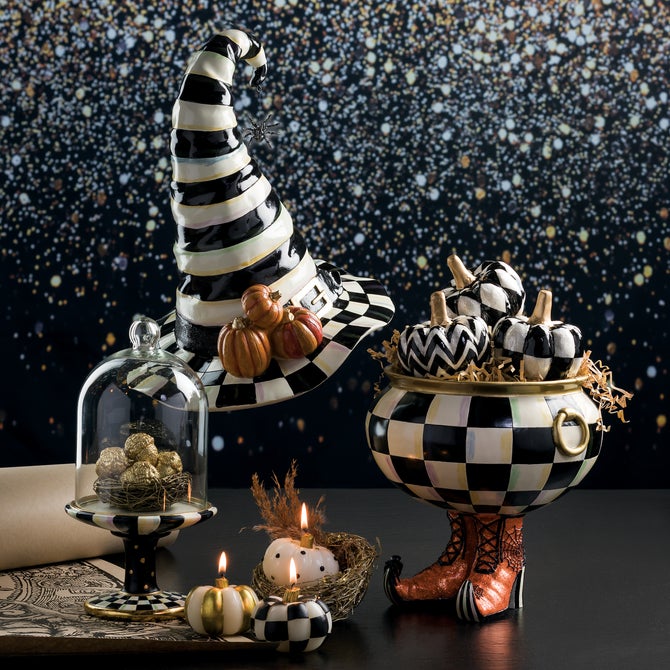 Courtly Stripe Witch's Hat
