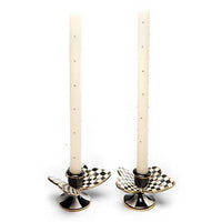 Courtly Check Butterfly Candle Holders, Set of 2