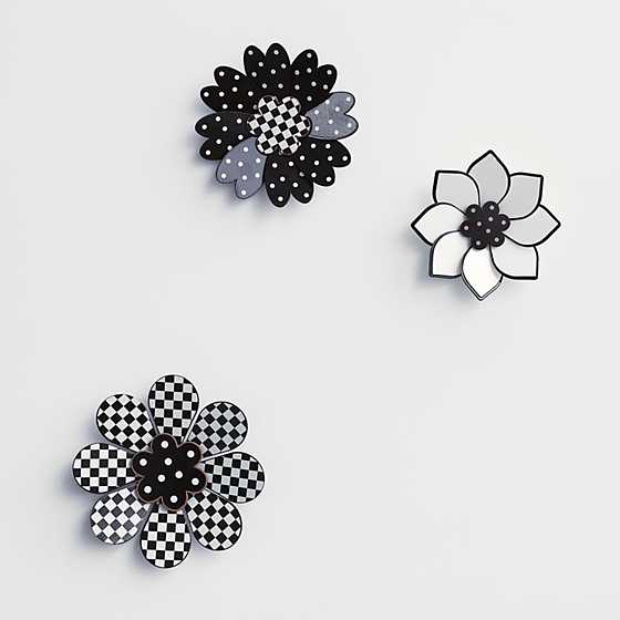 Marquee Wall Flowers, Set of 3