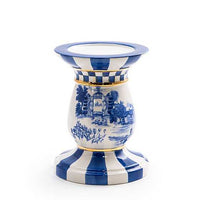 Royal Toile Short Pillar Candle Holder