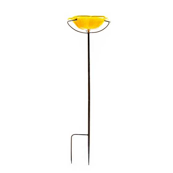 Avant Garden Birdbath Stake - Yellow