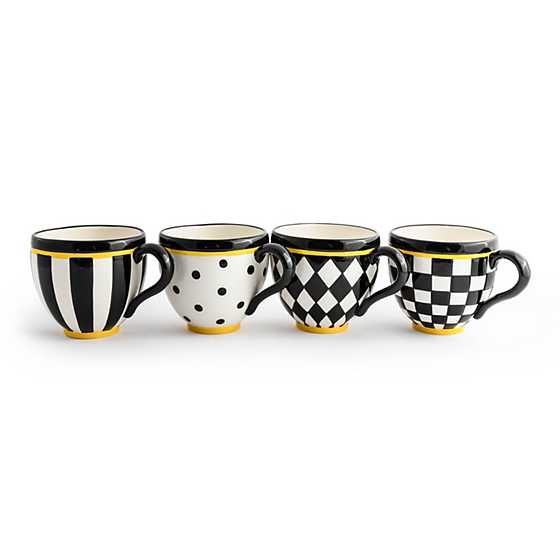 Courtly Mugs, Set of 4