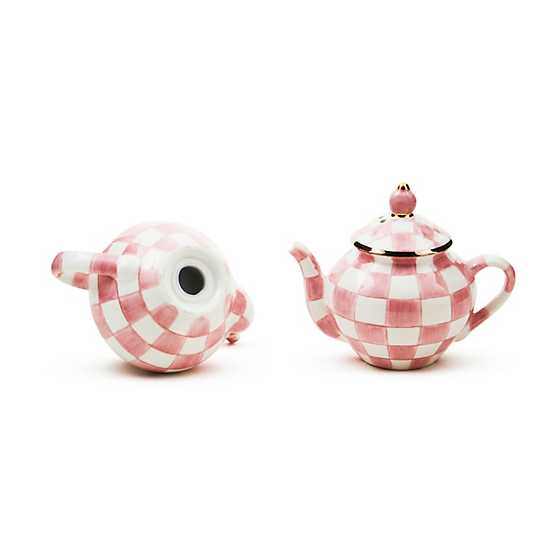 Rosy Check Teapot Salt & Pepper Set