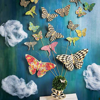 Courtly Check Butterfly Duo Wall Decor