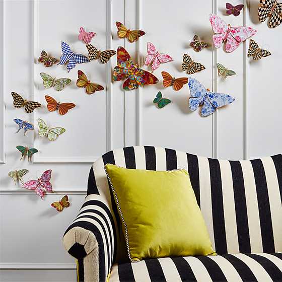 Courtly Check Butterfly Duo Wall Decor