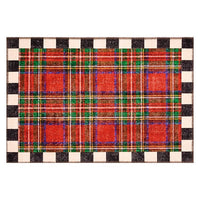 Royal Stewart Tartan Red 2' x 3' Washable Rug