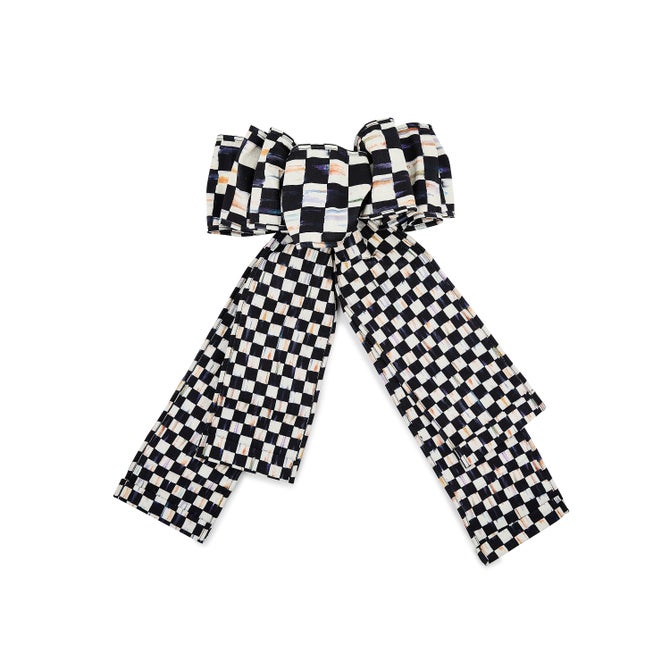 Courtly Check Elegant Bow