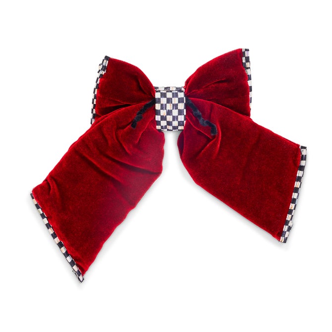 Red Velvet Small Bow