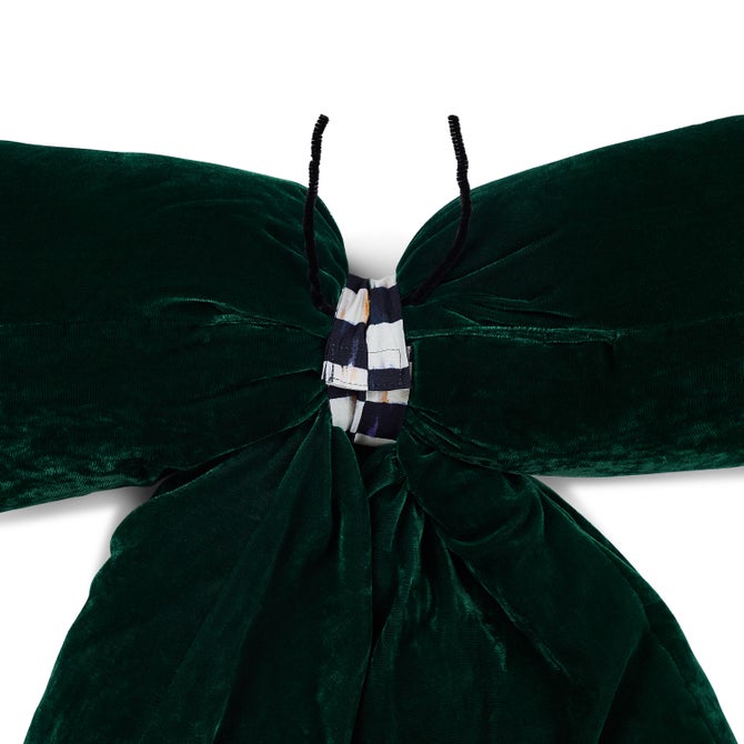 Green Velvet Jumbo Bow