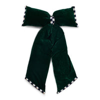 Green Velvet Jumbo Bow