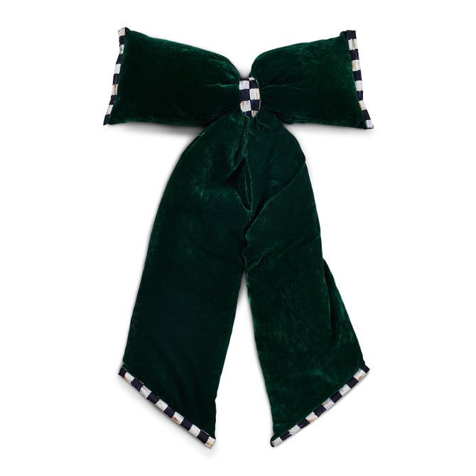 Green Velvet Jumbo Bow