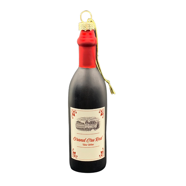 Red Wine Bottle Ornament