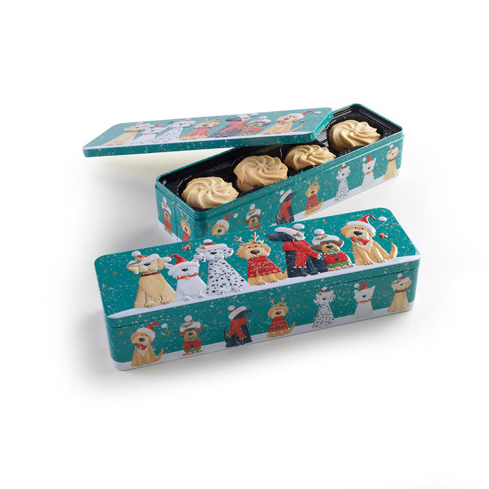 Christmas Dog Tin