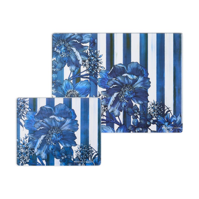 Floral Glass Cutting Board, Set of 2